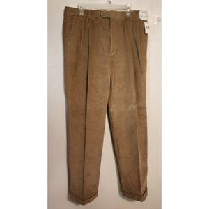 💕5 For $20 Joseph & Feiss Men's Corduroy Tan Pants Size 38 NWT